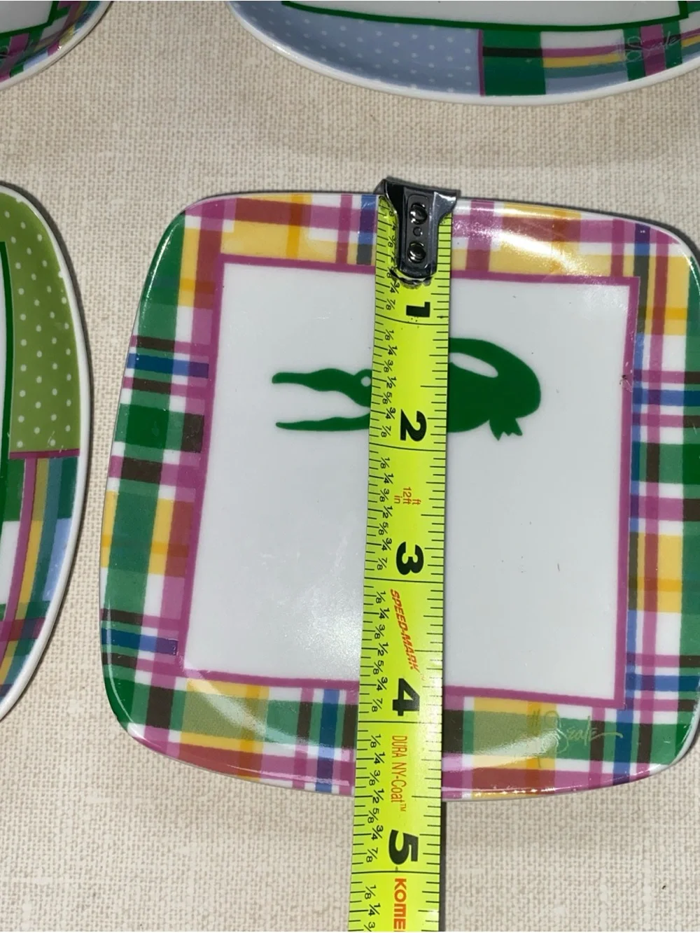 Thirstystone Ceramic Vineyard VTG Whales‎ & Alligator Coasters Set of 4